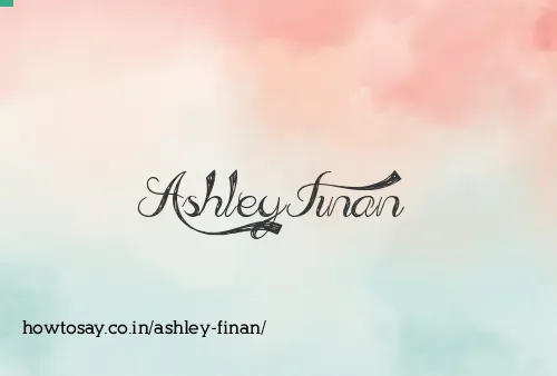 Ashley Finan
