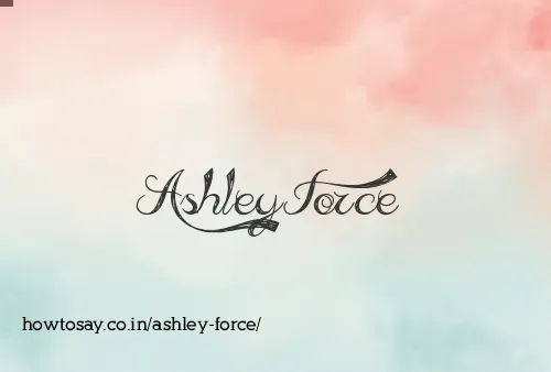 Ashley Force