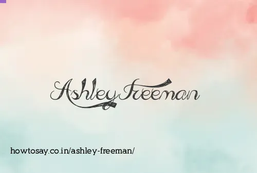 Ashley Freeman
