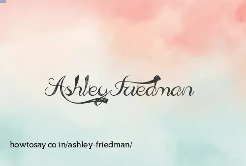 Ashley Friedman