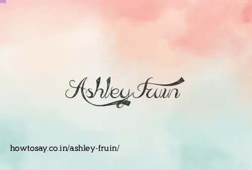Ashley Fruin
