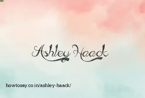Ashley Haack