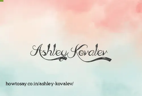 Ashley Kovalev