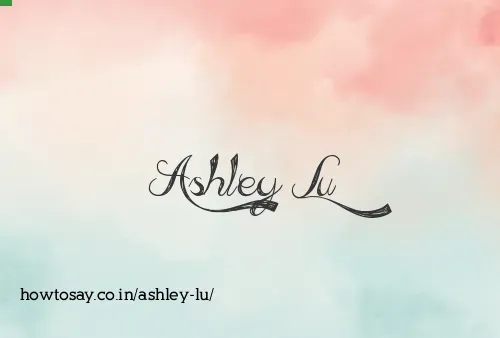 Ashley Lu