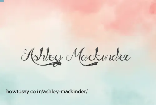 Ashley Mackinder
