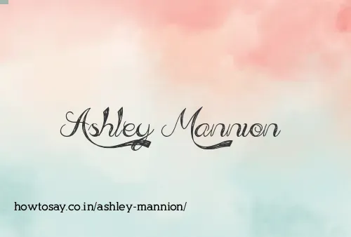 Ashley Mannion