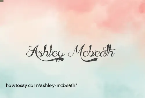 Ashley Mcbeath