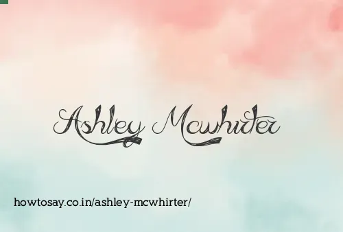 Ashley Mcwhirter