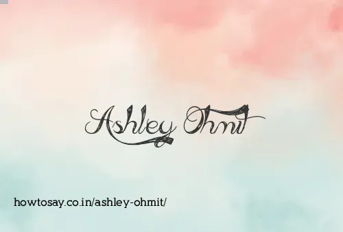 Ashley Ohmit