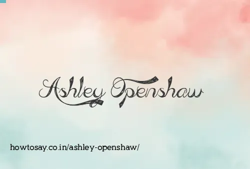Ashley Openshaw