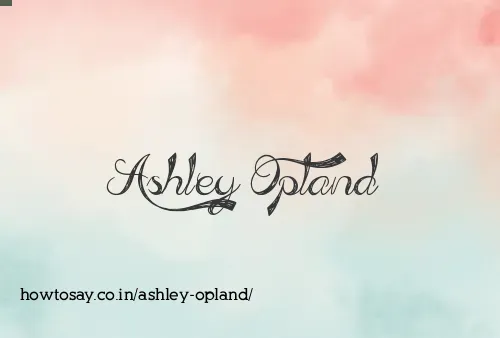 Ashley Opland