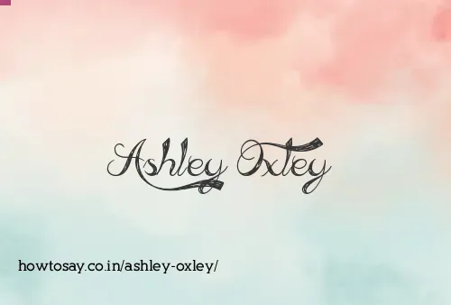 Ashley Oxley