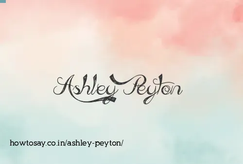 Ashley Peyton