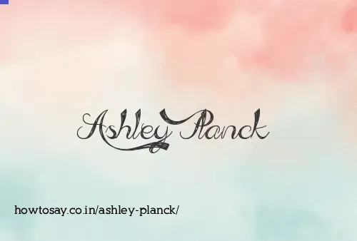 Ashley Planck
