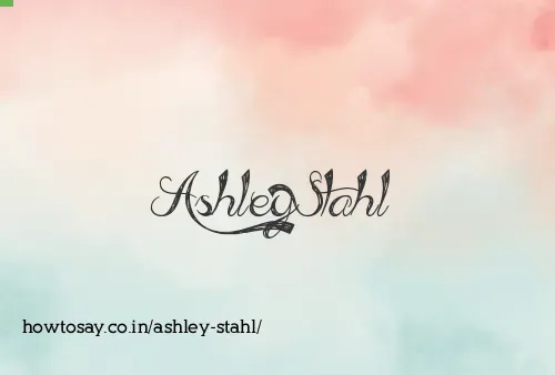 Ashley Stahl