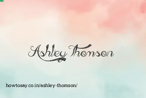 Ashley Thomson