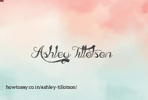 Ashley Tillotson