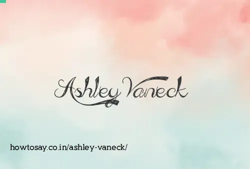 Ashley Vaneck