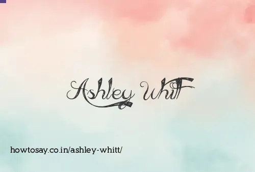 Ashley Whitt