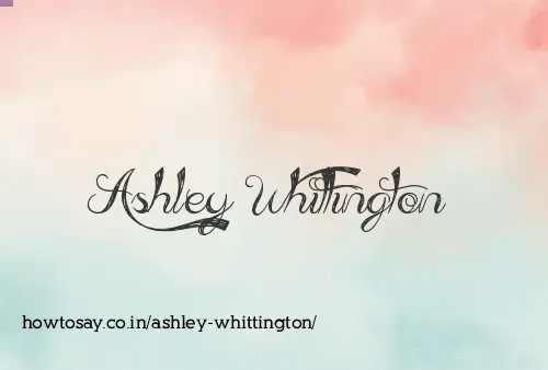 Ashley Whittington