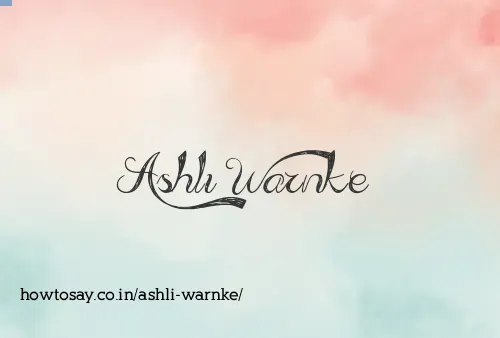 Ashli Warnke