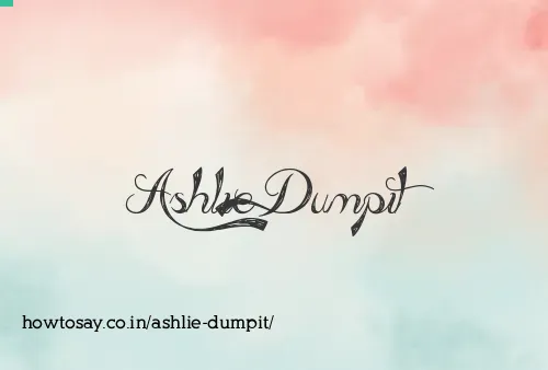 Ashlie Dumpit
