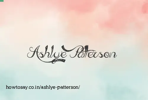 Ashlye Patterson