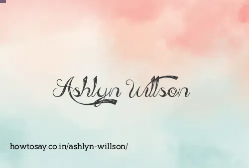Ashlyn Willson