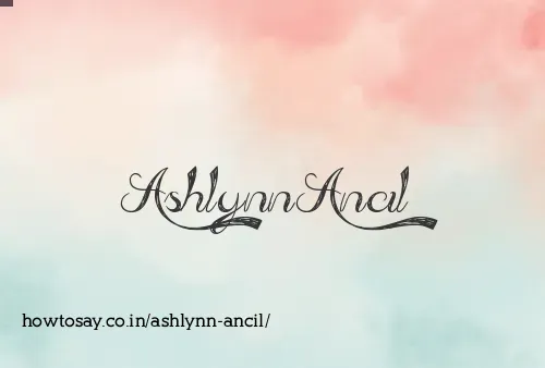 Ashlynn Ancil
