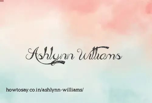 Ashlynn Williams