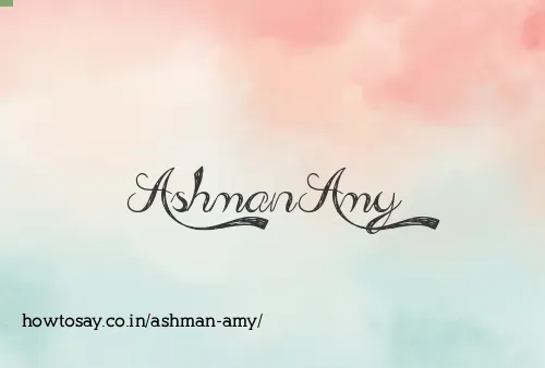 Ashman Amy