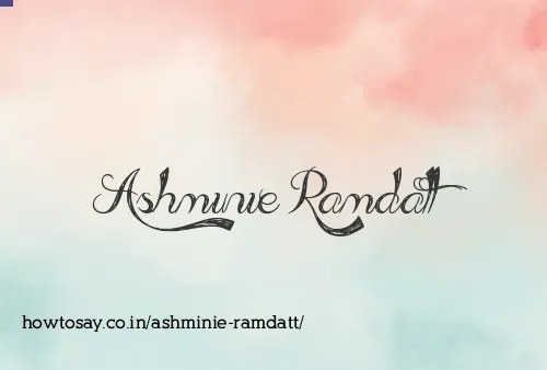 Ashminie Ramdatt