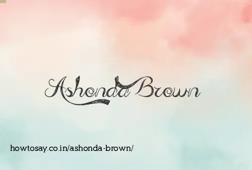 Ashonda Brown