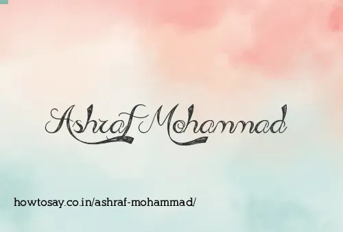 Ashraf Mohammad
