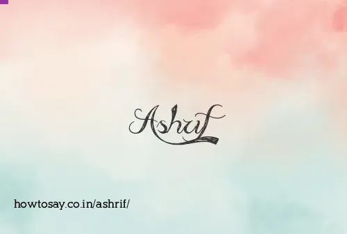 Ashrif