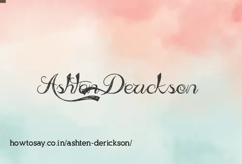 Ashten Derickson