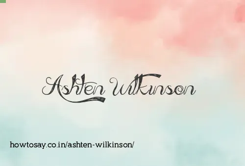 Ashten Wilkinson