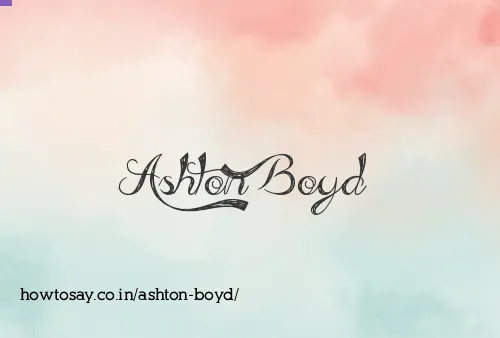 Ashton Boyd