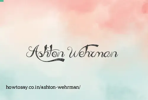 Ashton Wehrman