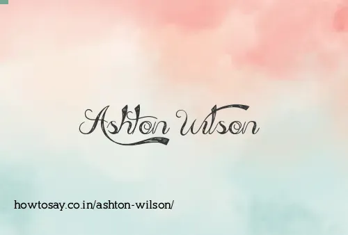 Ashton Wilson