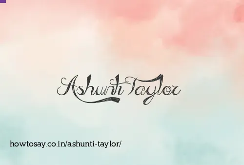 Ashunti Taylor