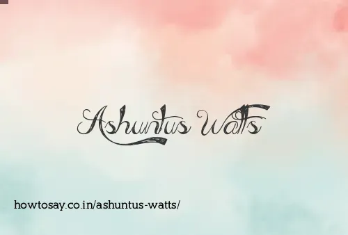 Ashuntus Watts