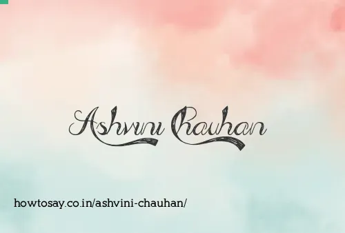 Ashvini Chauhan