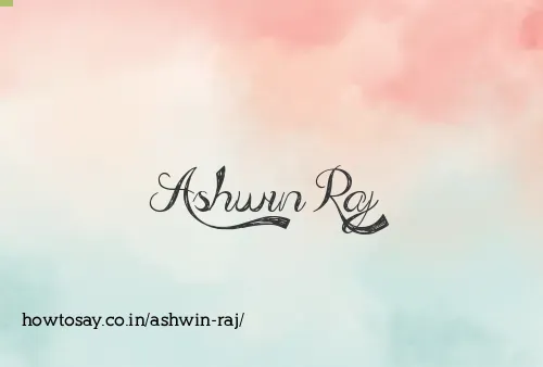 Ashwin Raj