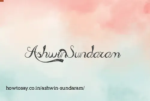 Ashwin Sundaram
