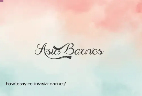 Asia Barnes