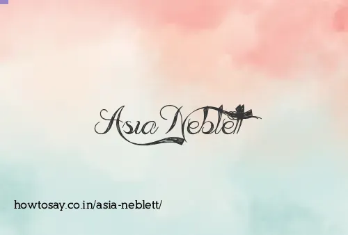 Asia Neblett