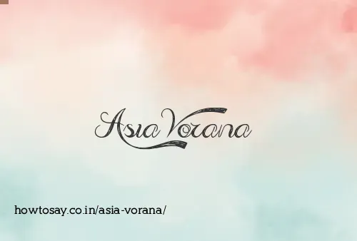 Asia Vorana