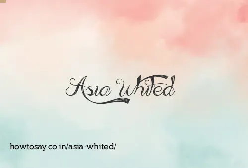 Asia Whited