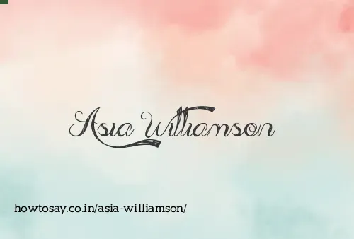 Asia Williamson